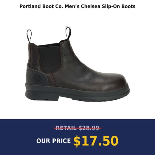 Portland Boot Co. Men’s Chelsea Slip-On Boots