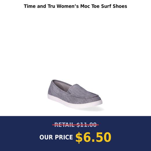 Time and Tru Women’s Moc Toe Surf Shoes