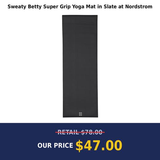 Sweaty Betty Super Grip Yoga Mat in Slate at Nordstrom