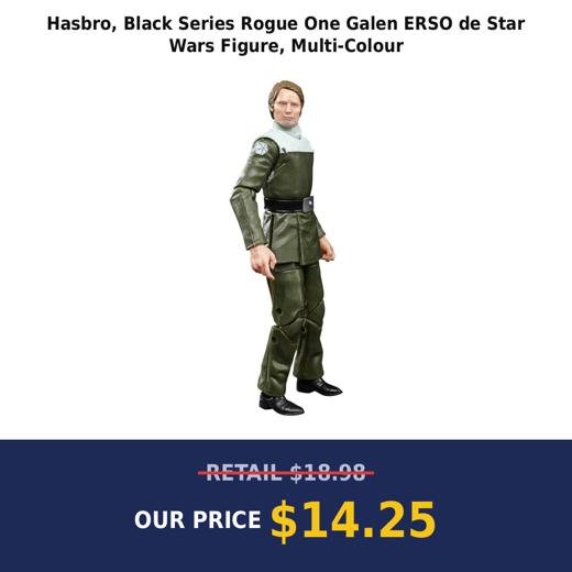 Hasbro, Black Series Rogue One Galen ERSO de Star Wars Figure, Multi-Colour