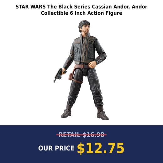 STAR WARS The Black Series Cassian Andor, Andor Collectible 6 Inch Action Figure