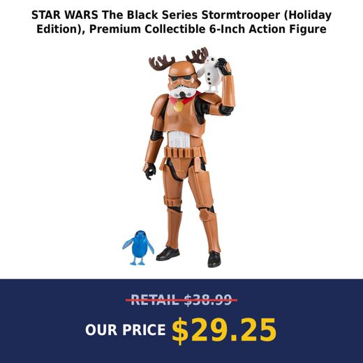 STAR WARS The Black Series Stormtrooper (Holiday Edition), Premium Collectible 6-Inch Action Figure