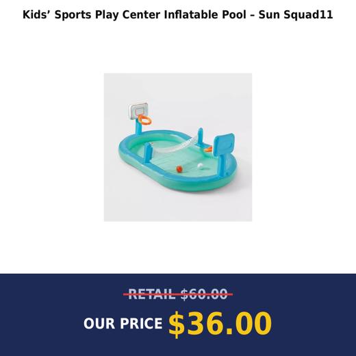 Kids’ Sports Play Center Inflatable Pool – Sun Squad11