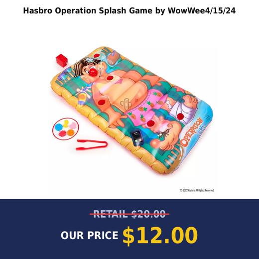 Hasbro Operation Splash Game by WowWee4/15/24