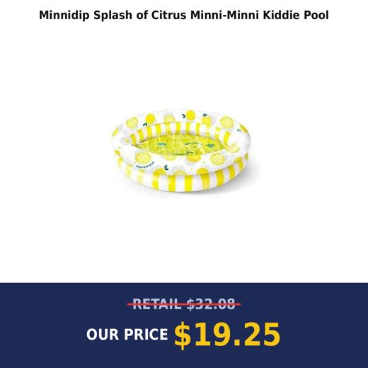 Minnidip Splash of Citrus Minni-Minni Kiddie Pool