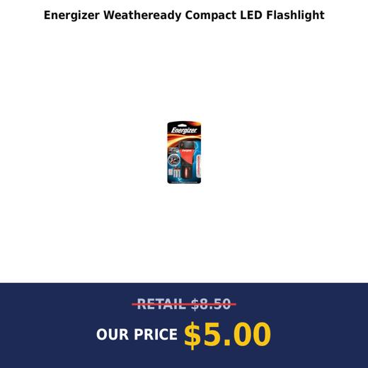 Energizer Weatheready Compact LED Flashlight
