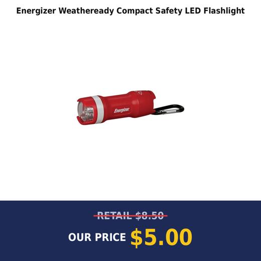 Energizer Weatheready Compact Safety LED Flashlight