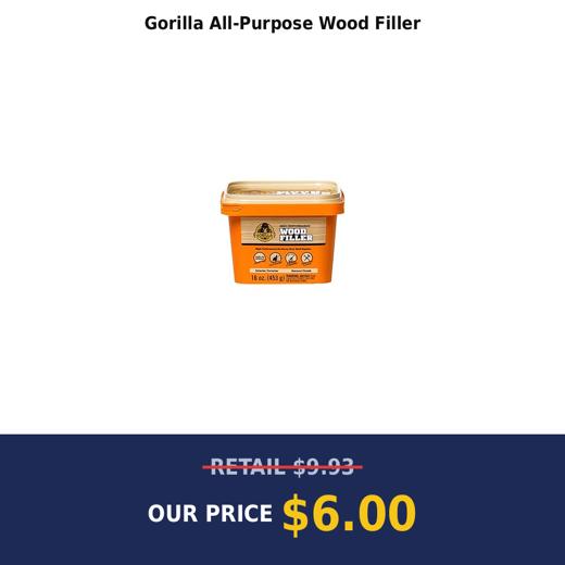 Gorilla All-Purpose Wood Filler