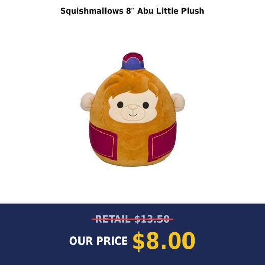 Squishmallows 8″ Abu Little Plush
