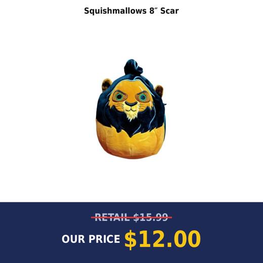 Squishmallows 8″ Scar