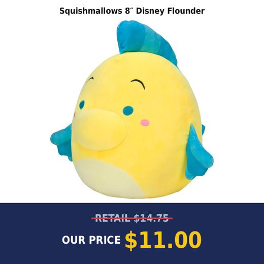 Squishmallows 8″ Disney Flounder