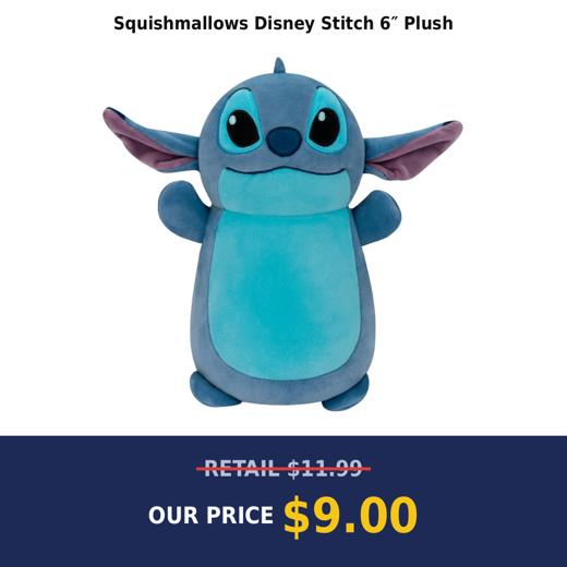 Squishmallows Disney Stitch 6″ Plush