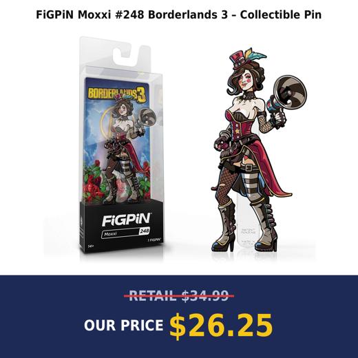 FiGPiN Moxxi #248 Borderlands 3 – Collectible Pin