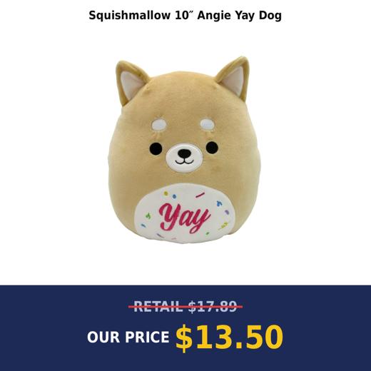 Squishmallow 10″ Angie Yay Dog
