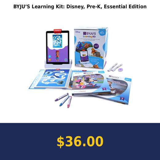 BYJU’S Learning Kit: Disney, Pre-K, Essential Edition