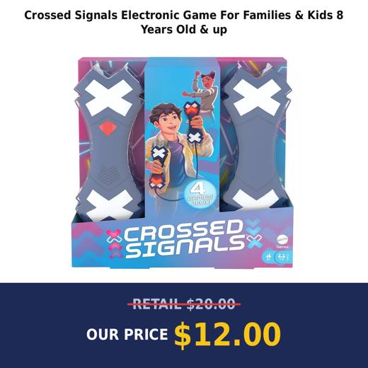 Crossed Signals Electronic Game For Families & Kids 8 Years Old & up