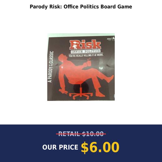 Parody Risk: Office Politics Board Game