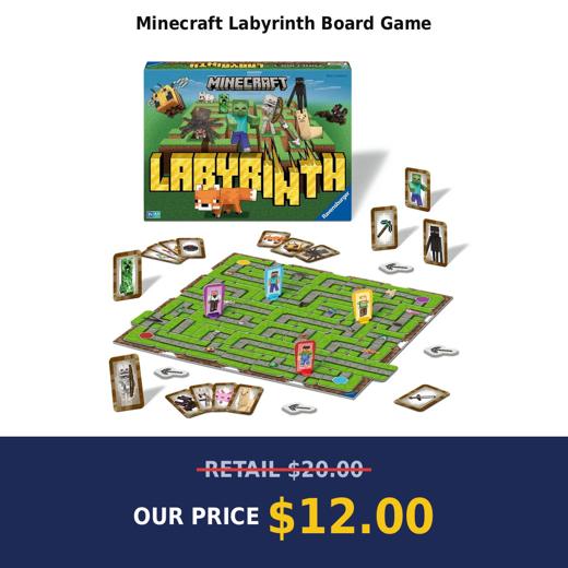Minecraft Labyrinth Board Game