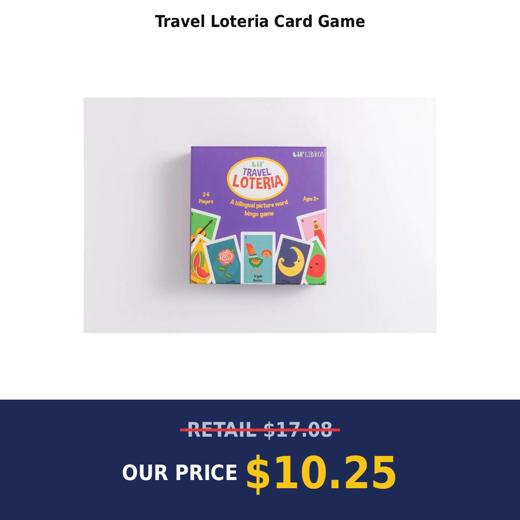 Travel Loteria Card Game