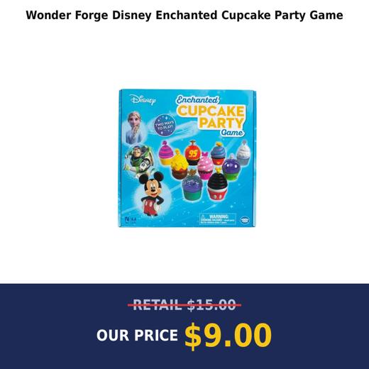 Wonder Forge Disney Enchanted Cupcake Party Game