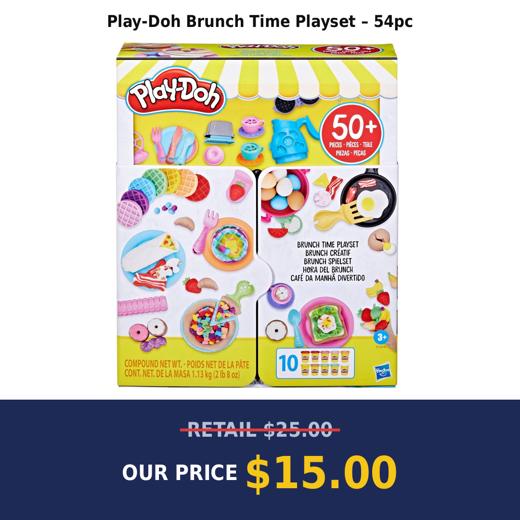 Play-Doh Brunch Time Playset – 54pc