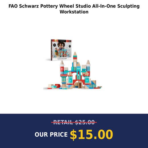 FAO Schwarz Pottery Wheel Studio All-In-One Sculpting Workstation