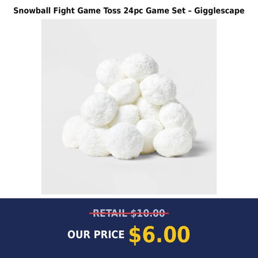 Snowball Fight Game Toss 24pc Game Set – Gigglescape