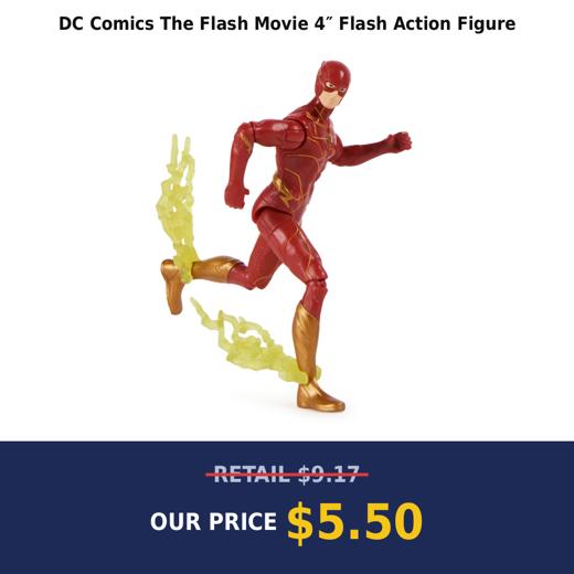DC Comics The Flash Movie 4″ Flash Action Figure