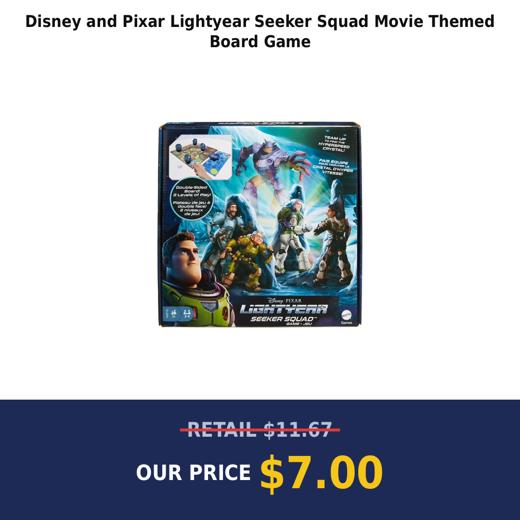 Disney and Pixar Lightyear Seeker Squad Movie Themed Board Game