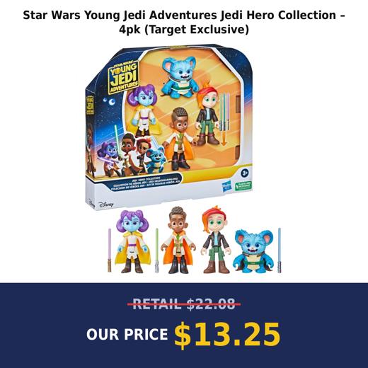 Star Wars Young Jedi Adventures Jedi Hero Collection – 4pk (Target Exclusive)