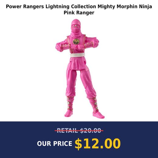 Power Rangers Lightning Collection Mighty Morphin Ninja Pink Ranger