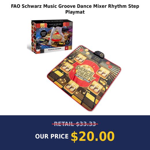 FAO Schwarz Music Groove Dance Mixer Rhythm Step Playmat