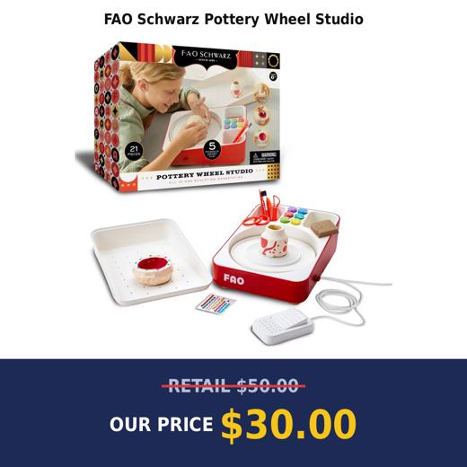 FAO Schwarz Pottery Wheel Studio