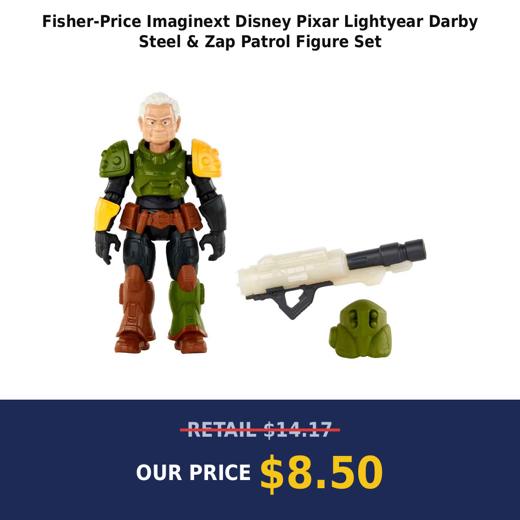 Fisher-Price Imaginext Disney Pixar Lightyear Darby Steel & Zap Patrol Figure Set