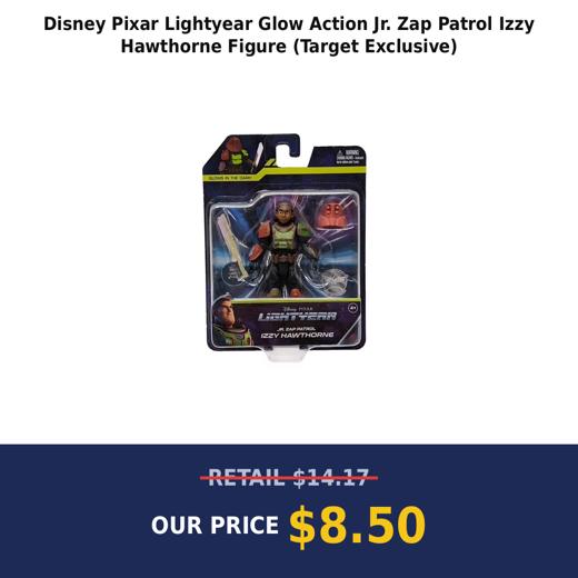 Disney Pixar Lightyear Glow Action Jr. Zap Patrol Izzy Hawthorne Figure (Target Exclusive)