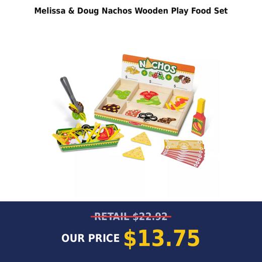 Melissa & Doug Nachos Wooden Play Food Set