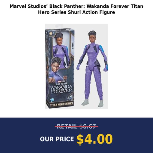 Marvel Studios’ Black Panther: Wakanda Forever Titan Hero Series Shuri Action Figure
