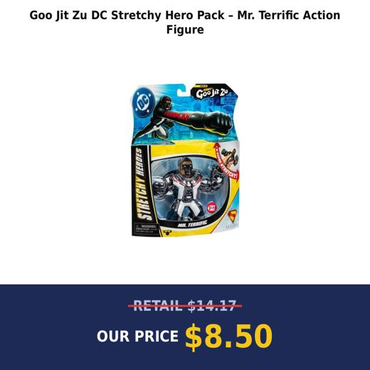 Goo Jit Zu DC Stretchy Hero Pack – Mr. Terrific Action Figure