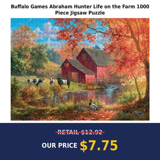 Buffalo Games Abraham Hunter Life on the Farm 1000 Piece Jigsaw Puzzle