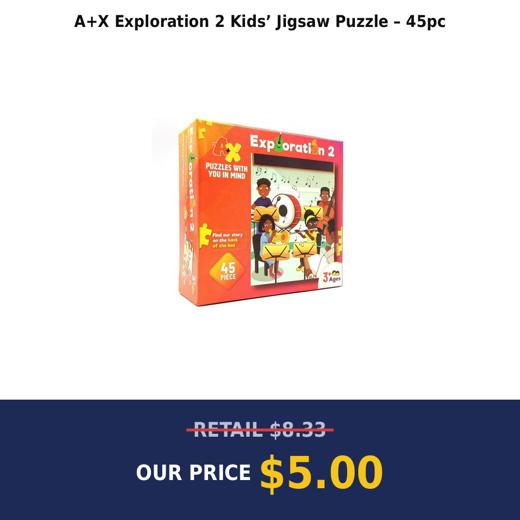 A+X Exploration 2 Kids’ Jigsaw Puzzle – 45pc