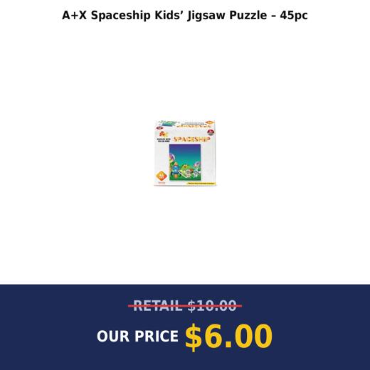 A+X Spaceship Kids’ Jigsaw Puzzle – 45pc