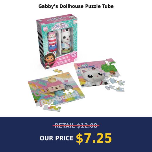 Gabby’s Dollhouse Puzzle Tube