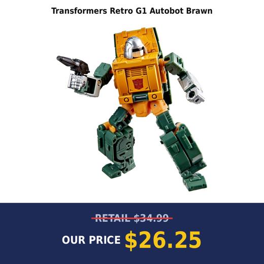 Transformers Retro G1 Autobot Brawn
