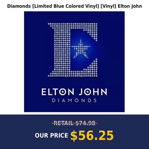 Diamonds [Limited Blue Colored Vinyl] [Vinyl] Elton John