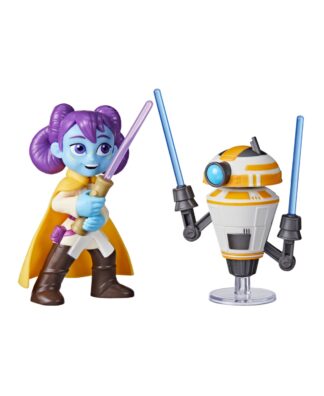 Star Wars Young Jedi Adventures Pop-Up Lightsaber Duel Lys Solay & Training Droi