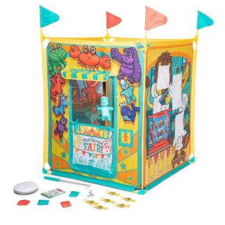 Melissa & Doug Fun at the Fair! Game Center Play Tent - 4 Sides of Activities