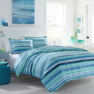 Aqua Alex Comforter Set (Twin) - Poppy & Fritz