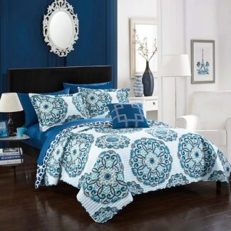 Chic Home Madrid 4 Piece King Quilt Set Bedding