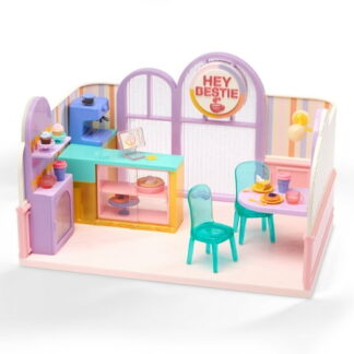 Hey Bestie Hugs & Mugs Cafe Toy Coffee Shop Playset