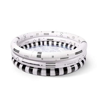Minnidip Cabana Stripe Kiddie Pool - Black/White
